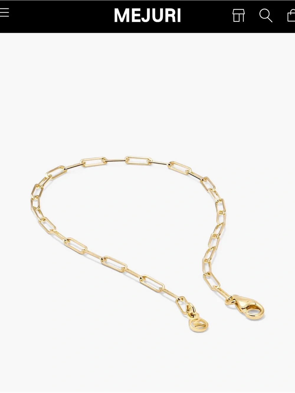 10k gold Mejuri Gold Paperclip Chain Necklace
